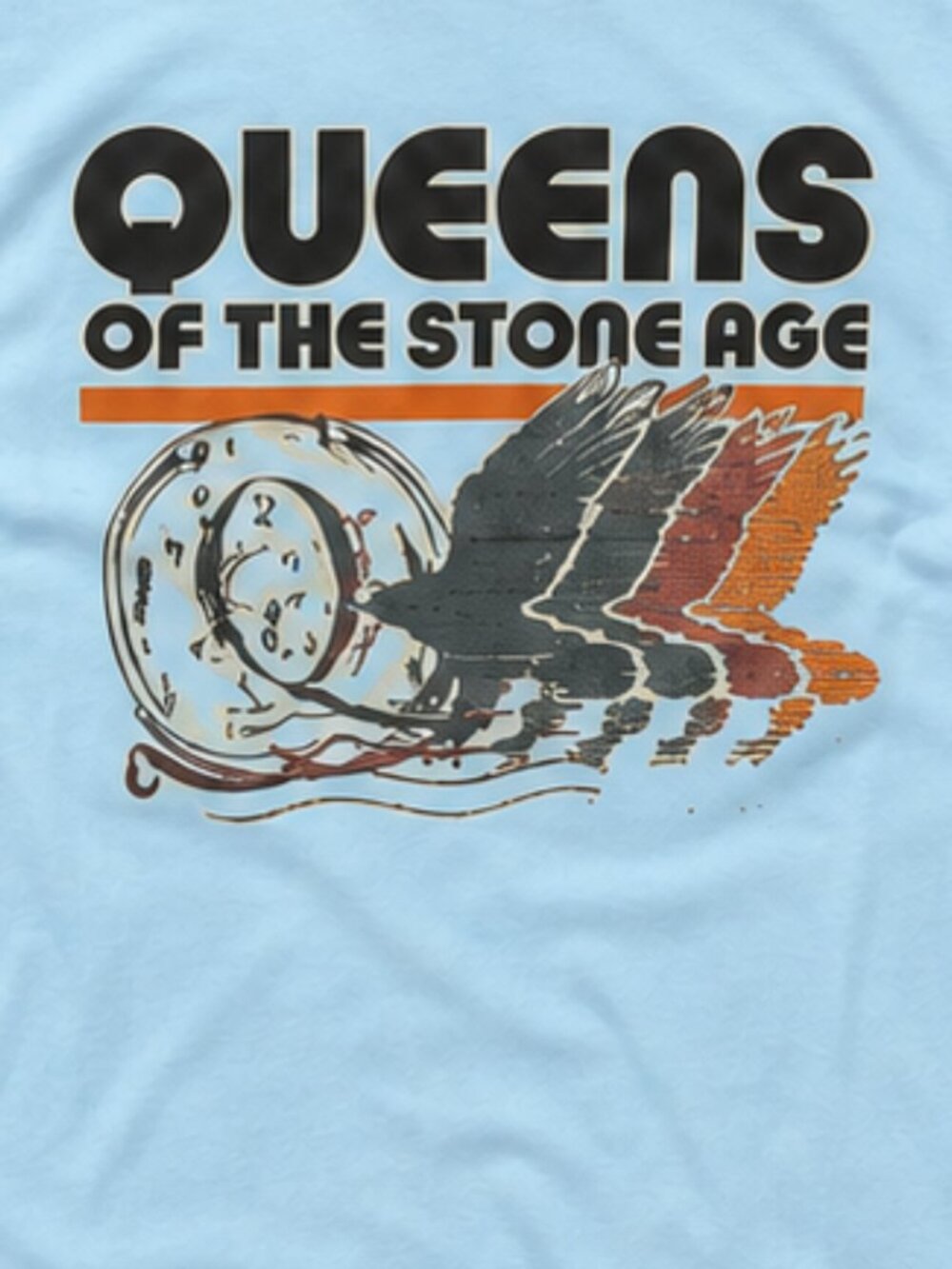 Queens of the Stone Age Tour 2026 Light Blue Double Sided Concert Reprint T-Shir - Picture 2 of 3